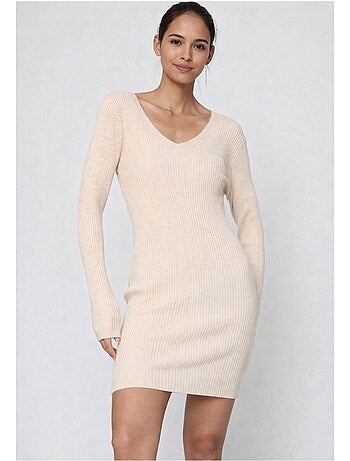 Vestido con cuello en v kebello