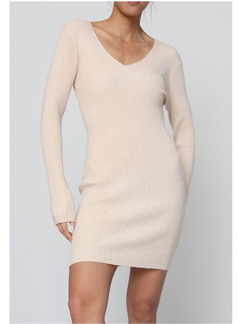 Vestido con cuello en v kebello - Kiabi