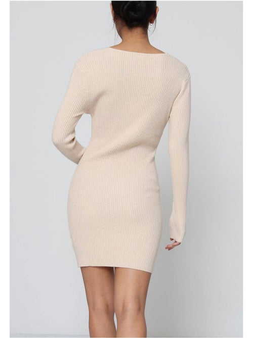 Vestido con cuello en v kebello - Kiabi