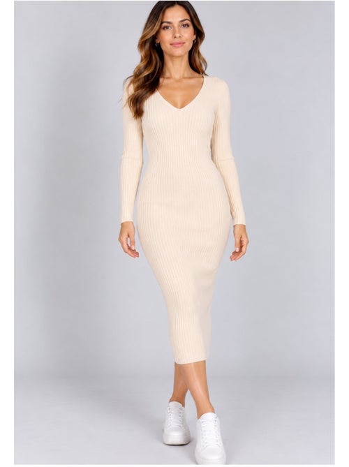 Vestido con cuello en v kebello - Kiabi Vestido con cuello en v kebello - Kiabi