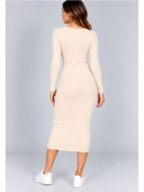 Vestido con cuello en v kebello - Kiabi Vestido con cuello en v kebello - Kiabi