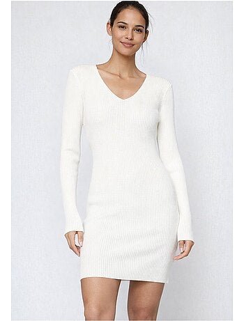 Vestido con cuello en v kebello