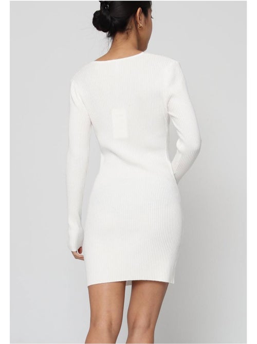 Vestido con cuello en v kebello - Kiabi