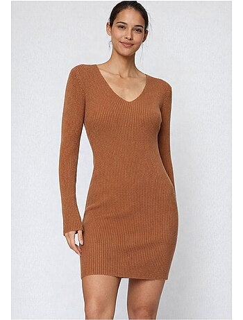 Vestido con cuello en v kebello