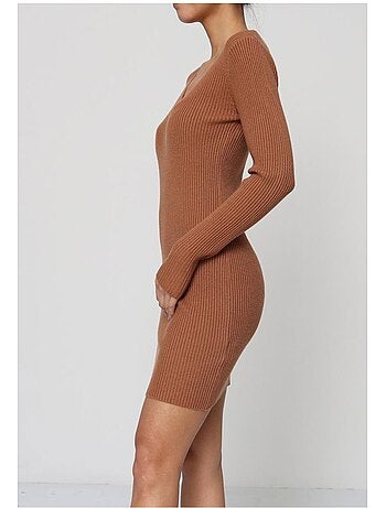 Vestido con cuello en v kebello