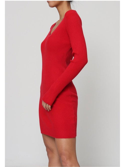 Vestido con cuello en v kebello - Kiabi