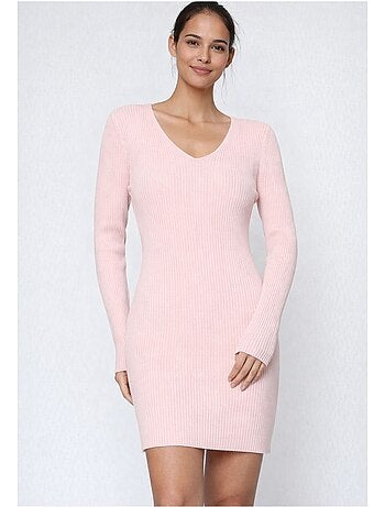 Vestido con cuello en v kebello