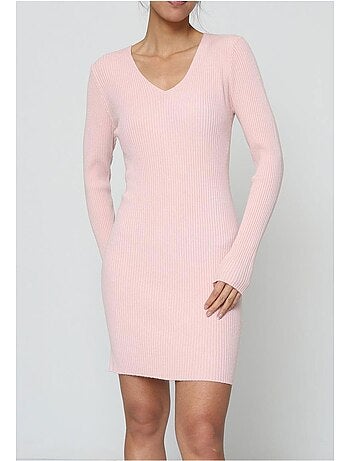 Vestido con cuello en v kebello