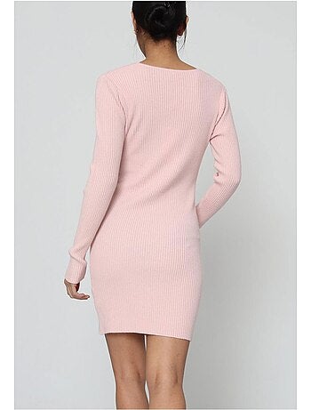 Vestido con cuello en v kebello
