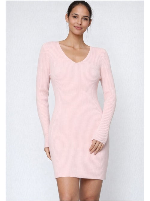 Vestido con cuello en v kebello - Kiabi