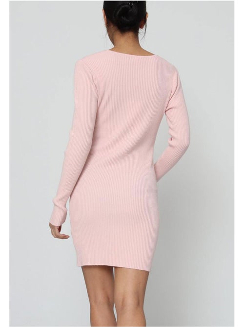 Vestido con cuello en v kebello - Kiabi