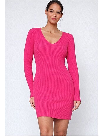 Vestido con cuello en v kebello