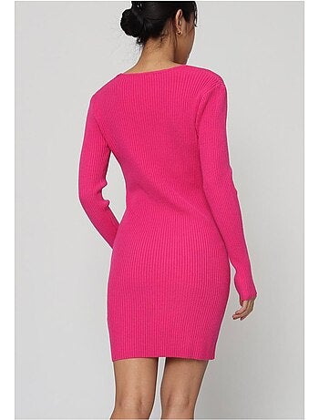 Vestido con cuello en v kebello