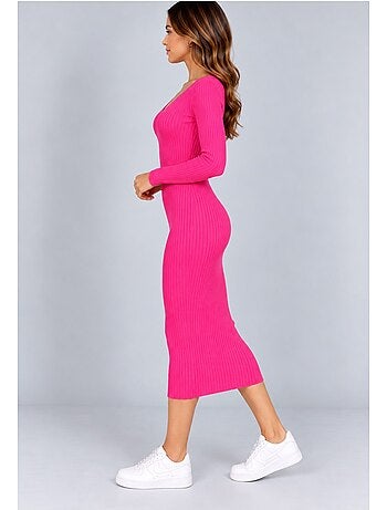 Vestido con cuello en v kebello