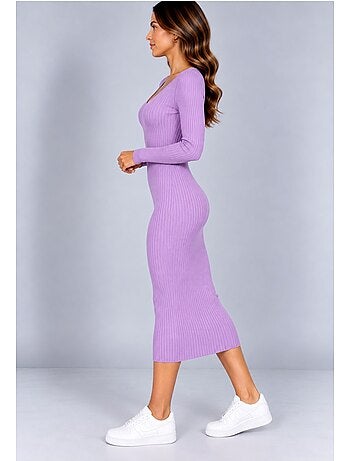Vestido con cuello en v kebello