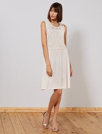 Vestido con encaje - Kiabi