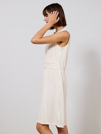 Vestido con encaje - Kiabi