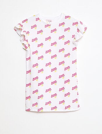 Vestido con estampado de fantasía