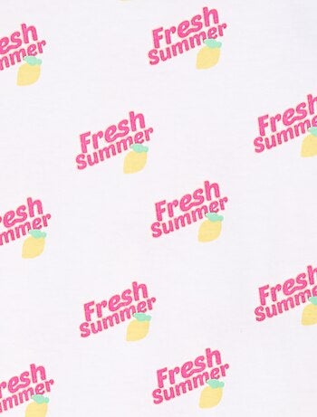 Vestido con estampado de fantasía