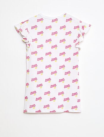 Vestido con estampado de fantasía