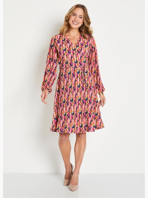 Vestido con estampado de follaje - Afibel - Kiabi