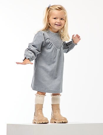 Vestido con estampado de terciopelo