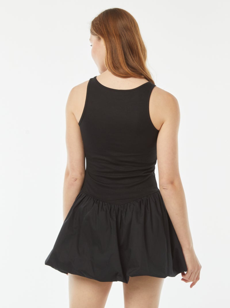 Vestido con forma de globo negro - Kiabi