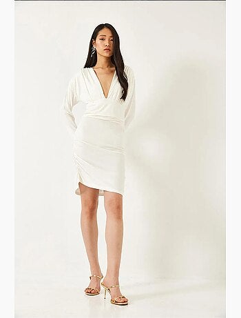 Vestido con laterales fruncidos lucci