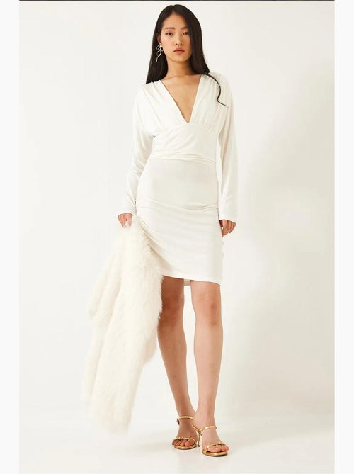 Vestido con laterales fruncidos lucci - Kiabi