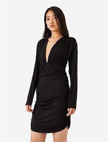 Vestido con laterales fruncidos lucci
