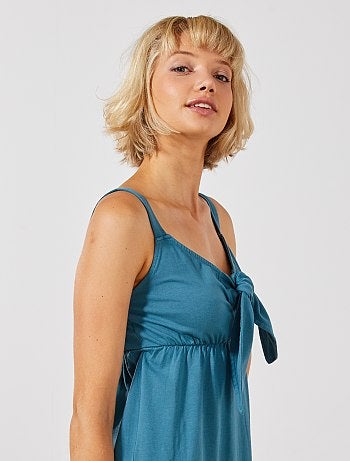 Vestido con lazo en el pecho - Kiabi