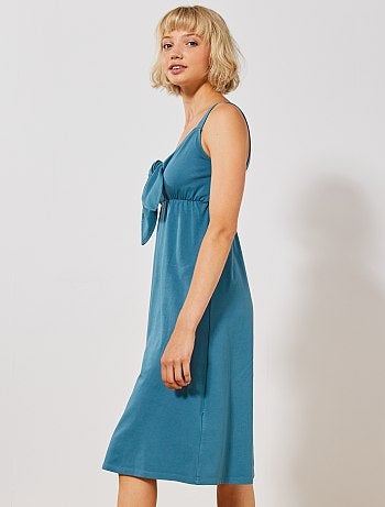 Vestido con lazo en el pecho - Kiabi