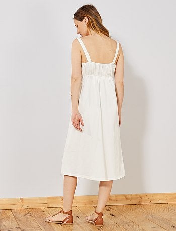 Vestido con lazo en el pecho - Kiabi