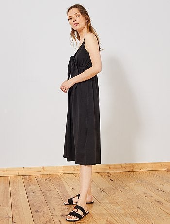 Vestido con lazo en el pecho - Kiabi