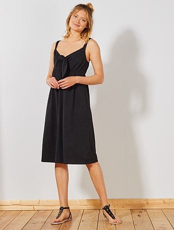 Vestido con lazo en el pecho - Kiabi