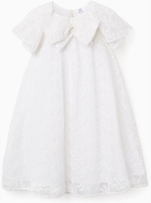 Vestido con lazo y mangas estilo capa - Kiabi