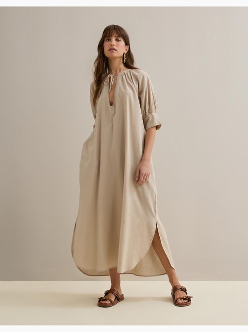 Vestido con lino, MO Fashion - Kiabi