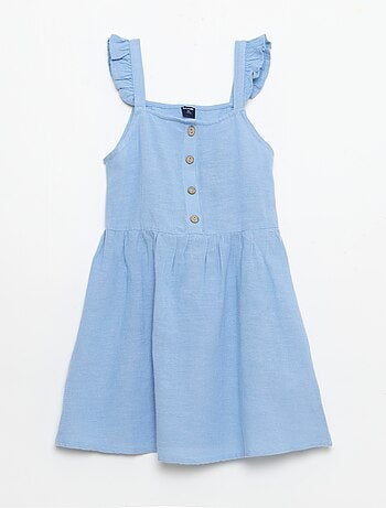 Vestido con tirantes de volantes