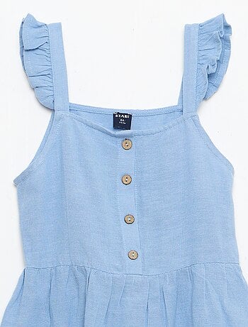 Vestido con tirantes de volantes