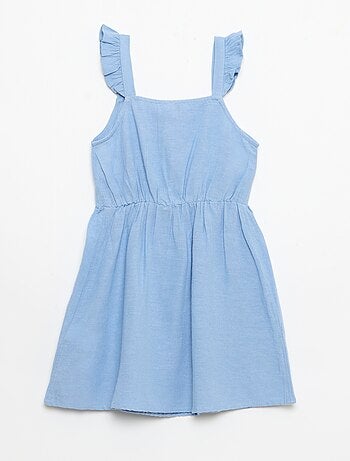 Vestido con tirantes de volantes
