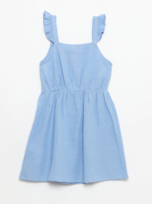 Vestido con tirantes de volantes - Kiabi