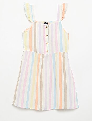 Vestido con tirantes de volantes