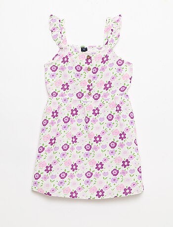 Vestido con tirantes de volantes