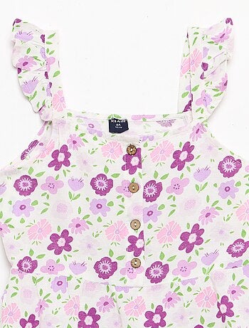Vestido con tirantes de volantes
