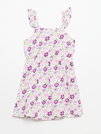 Vestido con tirantes de volantes