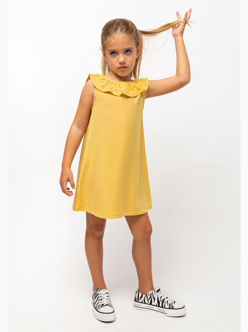 Vestido conguitos Amarillo - Kiabi