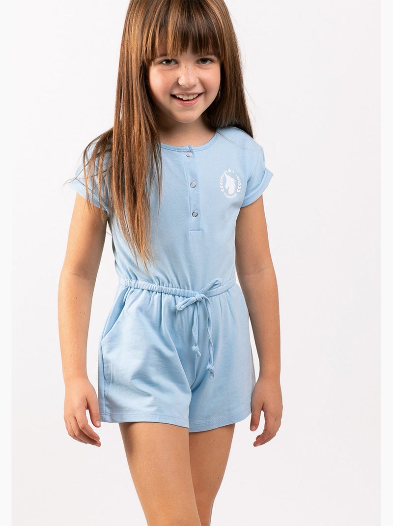 Vestido conguitos Azul celeste - Kiabi