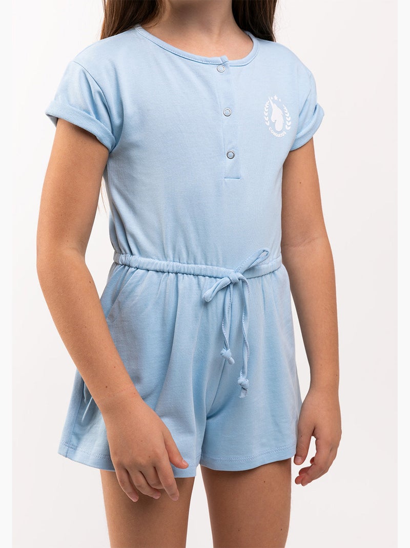 Vestido conguitos Azul celeste - Kiabi