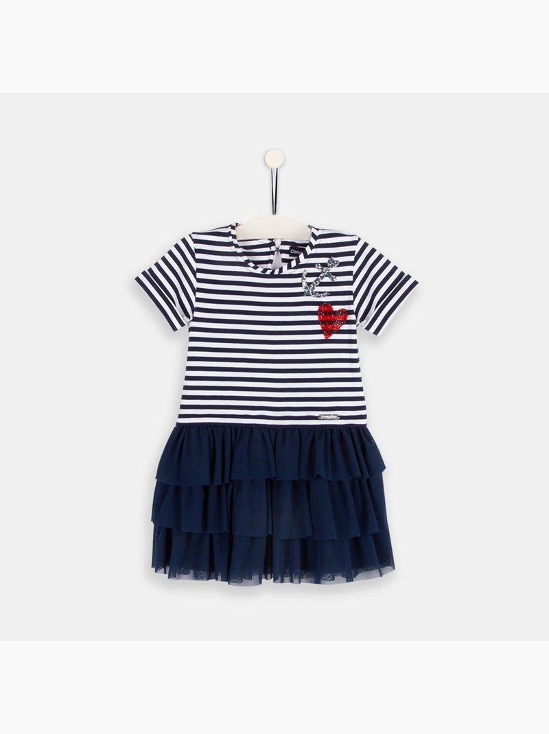 Vestido conguitos Azul real - Kiabi