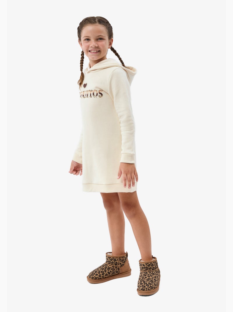Vestido conguitos Beige - Kiabi